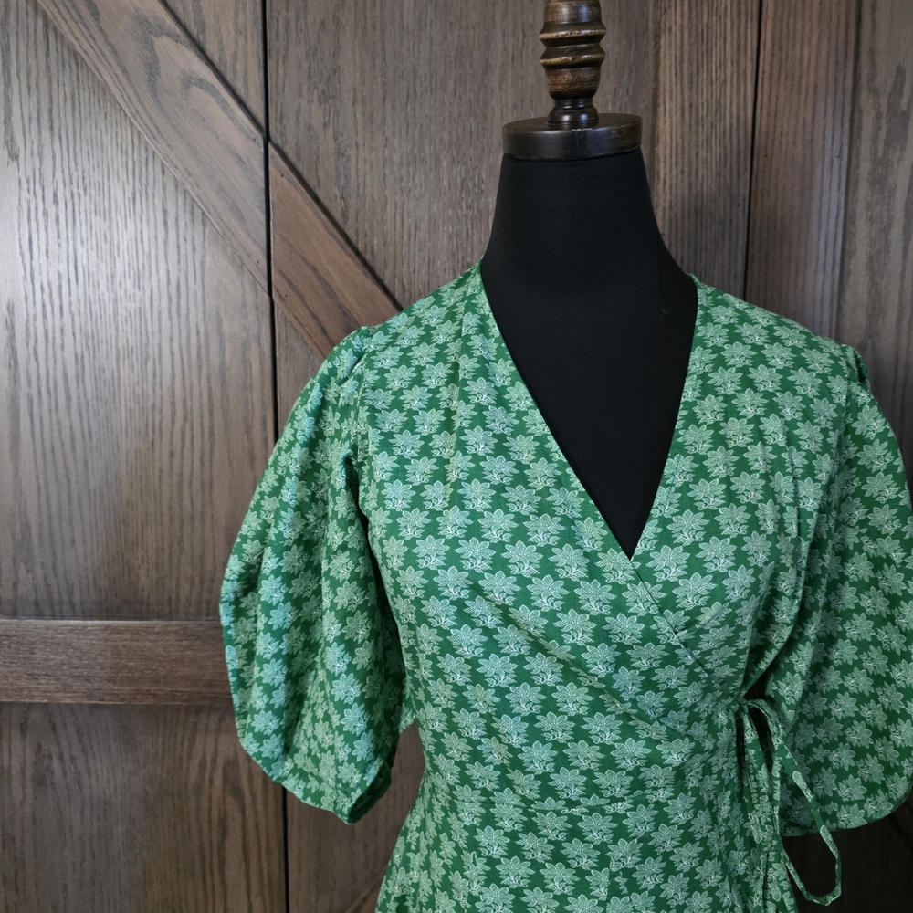 Rhode Floral Wrap Dress - Picture 2 of 4